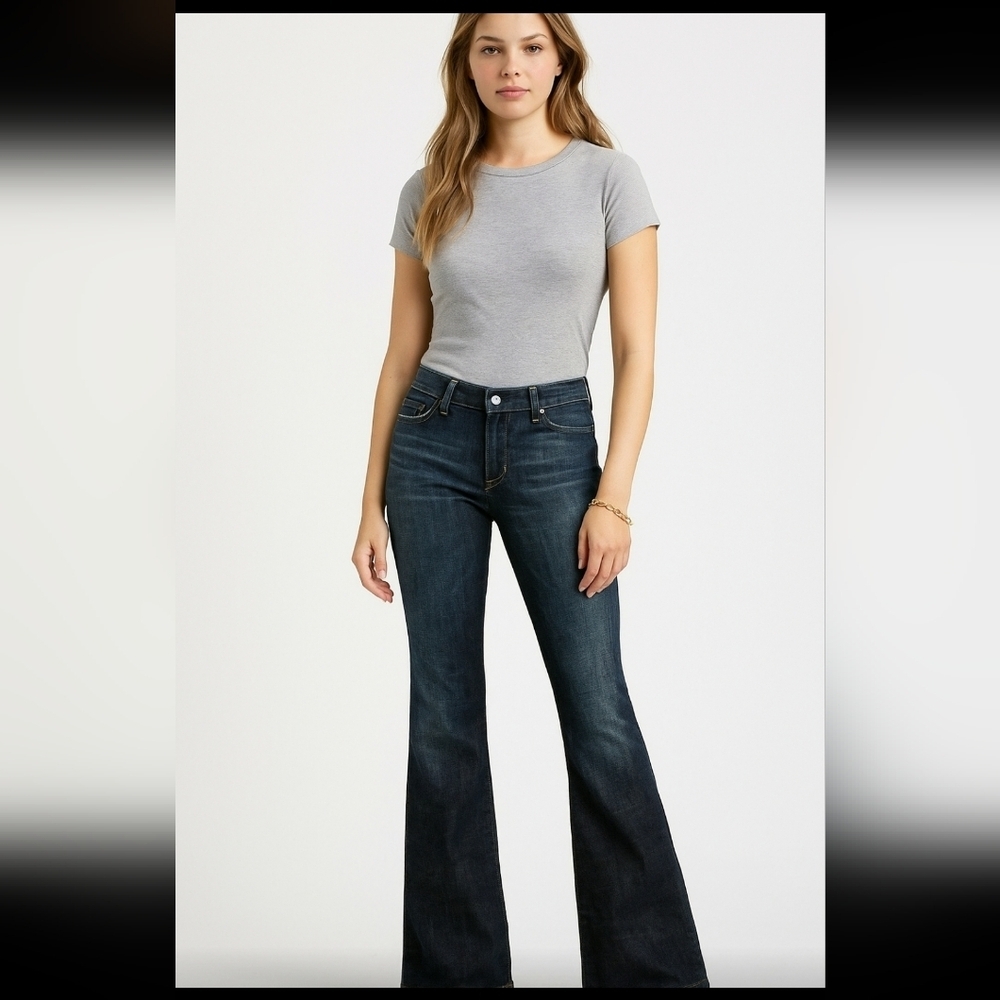 Citizens Of Humanity Dark Wash Flare Jeans